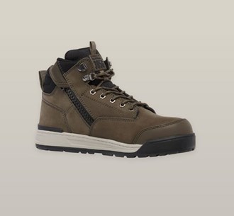 HARD YAKKA 3056 LACE ZIP SIDE SAFETY BOOTS